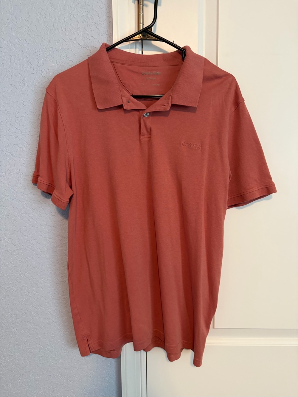 NWOT Calvin Klein Men's Polo Shirt in Terracotta